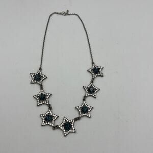 Yochi Women's Sapphire & Diamond Costume Jewelry Rhinestone Star Necklace
